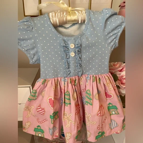 Eleanor Rose Girl’s blouse top holiday Christmas size 5-6 EUC - Picture 2 of 5